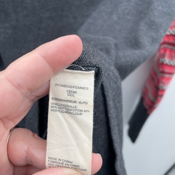 Woolrich brown/red long sleeve gorpcore outdoor womans cotton casual henley XL - Picture 7 of 9